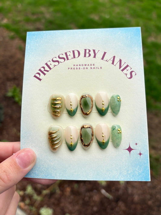 Green and Gold Chrome Spring set