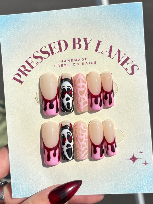 SCREAM girly pink Halloween set